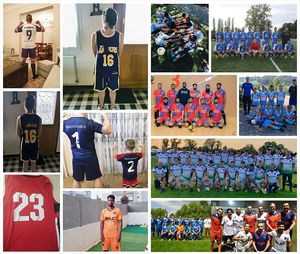 เสื้อซ้อมรักบี้สำหรับผู้ใหญ่ชายเสื้อนักแข่งสีเขียวชอบเล่นเกมใส่ได้ในฤดูร้อนสินค้ามาใหม่ออกแบบได้ตามต้องการ - Product Image 6