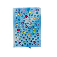 Carnet à spirale de haute qualité avec couverture rigide transparente, imprimé en 4 couleurs - 80 feuilles, fournitures scolaires tendance, vente chaude