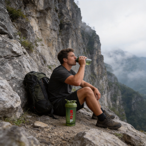 Botella Mezcladora de Proteínas Innovadora y Personalizable de Doble Sección, a Prueba de Fugas, Libre de BPA, para Gimnasio, Escalada en <span class=keywords><strong>Roca</strong></span>, para Pre-Entrenamiento - Product Image 6