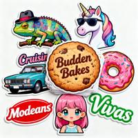 Hochwertige Individuelle Druck-Logo-Etiketten-Aufkleber-Packung Glänzende Kiss-Cut-Aufkleberbögen Selbstklebende Wasserfeste Vinyl-Stanzaufkleber