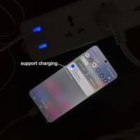 Interruptores de Seguridad para Niños con Botones de Encendido/Apagado Multiusos, 3 USB y 3 Tomas de Corriente