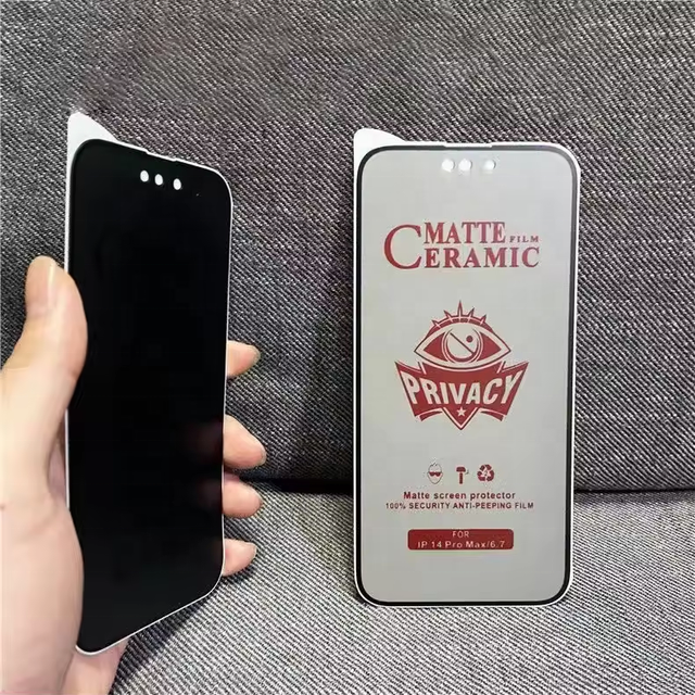 Privacy Matte Ceramic Screen Protector PMMA Anti-spy Flexible Unbreakable Film for iPhone XS Max 11 12 13 Pro 14 15 16 Pro Max