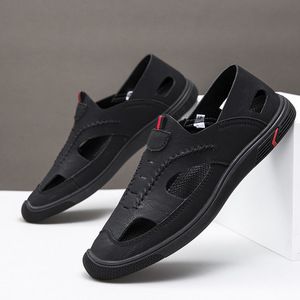 Men's Summer Open Sandals Lightweight Cushioning Waterproof Breathable Arch <b>Support</b> Outdoor Walking Beach Sports Casual - Product Image 1