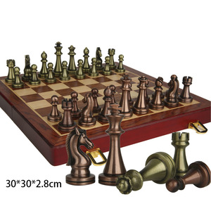 Juego de Ajedrez de Madera de Lujo con Piezas de Metal o Piezas de Ajedrez de Mármol - Product Image 3