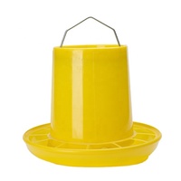 Vente en gros de mangeoires automatiques pour poulets de 4 kg, barils à nourriture en plastique pour élevages avicoles, seaux à nourriture pour poulets