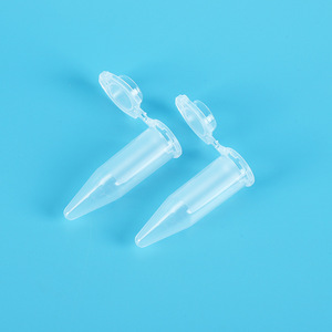 Becon Centrifuge Single <b>Tube</b> 0.5ml <b>Plastic</b> Pp Flat Cap For Laboratory Use - Product Image 1