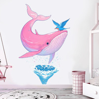 Pegatinas de pared de organismos del mundo marino, papel tapiz extraíble a prueba de agua para sala de estar, habitación de niños, fondo del hogar, decoración de pared mural