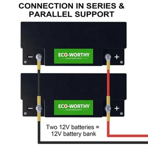 Station d'alimentation portable au lithium-ion Eco-worthy Price 12V 50Ah, stockage d'énergie solaire, batterie LifePO4 100Ah - Product Image 3