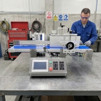 Machine d'étiquetage automatique numérique électrique industrielle pour bouteilles en verre avec écran tactile, haute efficacité, emballage métallique 110V/220V