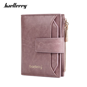 Baellerry Women's Short <b>Wallet</b> Brown Multifunctional Card <b>Holder</b> With Snap Clasp For Everyday Use - Product Image 5