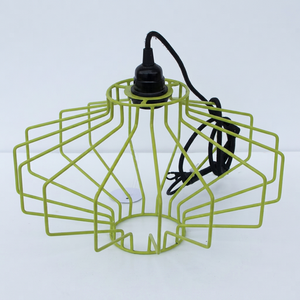 Modern Green Powder Coated Iron Lightweight 220V Pendant Chandelier Switch Control <b>E26</b> <b>Bulb</b> Base Middle Size Home Office Hotel - Product Image 1