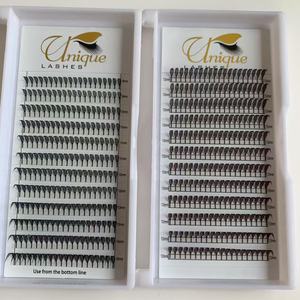 Brand New Dark Brown Laser Imprimé Pyramide Pointes Fans CC Curl <span class=keywords><strong>Anime</strong></span> Chunky Spikes Extensions de Cils pour Bold Spiky Lash Looks - Product Image 2
