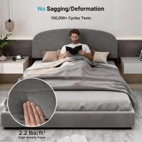 Neues Design Komprimiertes Kopfteil für Einzelbett Hochwertig Weich Gepolstert Modular Werkzeuglos Lagernd Verfügbar