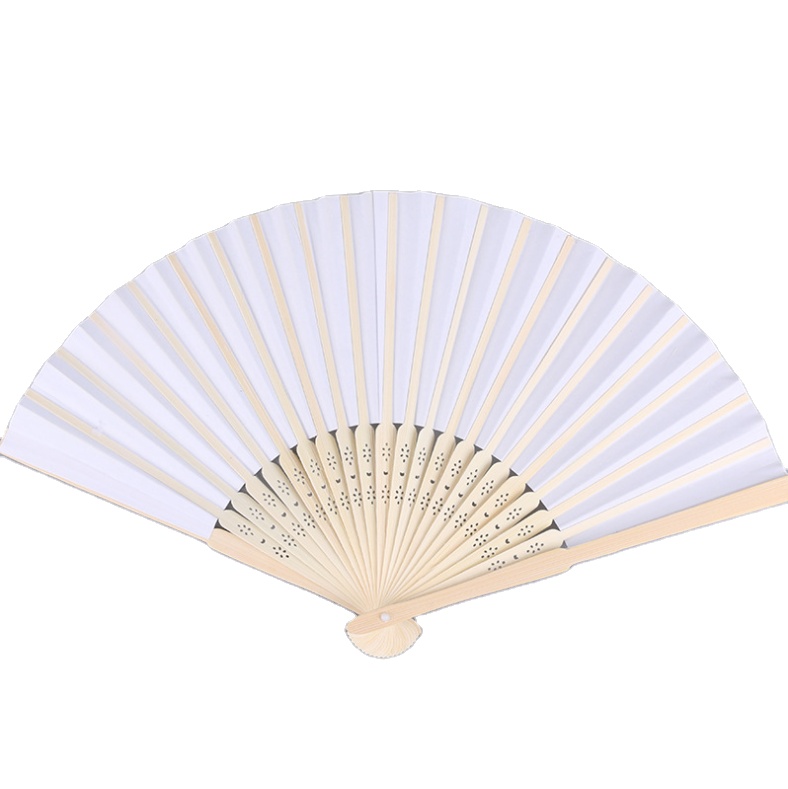 Оптовая продажа на заказ пустой Складной вентилятор для рисования бумажный вентилятор необычный, ручной работы граффити рекламный вентилятор