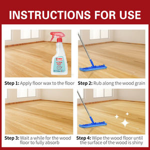 Lucidante per Pavimenti Getsun, <span class=keywords><strong>Cera</strong></span> Liquida per Pulizia Pavimenti in Legno, Lucidante per Mobili in Bambù, Prodotto per Manutenzione Pavimenti a Base d'Acqua Non Tossico - Product Image 5