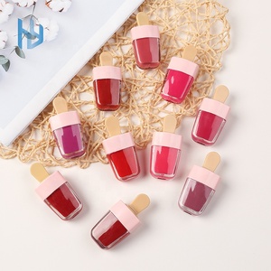 Mejor <span class=keywords><strong>Precio</strong></span> Vacío lindo chico cosmético brillo de <span class=keywords><strong>labios</strong></span> botellas de embalaje de plástico en forma de helado tubo de brillo de <span class=keywords><strong>labios</strong></span> con cepillo - Product Image 1