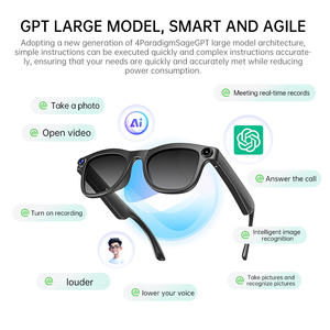 Nuevas Gafas Inteligentes con IA, Traducción en Tiempo Real, Asistente de IA, Cámara con Estabilización de Video de 1080P y Fotografía de 200W - Product Image 4