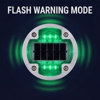 Marqueur de chaussée solaire en aluminium à LED double face IP68, capacité de charge de 60 tonnes, pour routes d'aéroport, approvisionnement mondial