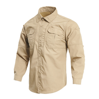 Uniforme tactique d'extérieur pour hommes en polyester respirant à manches longues camouflage