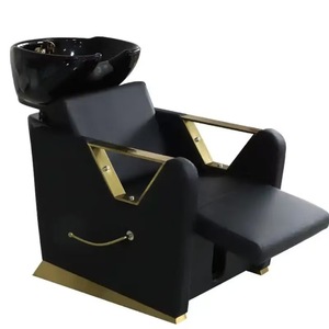 Sillón de Lavado de Cabello Semi-Reclinable de Diseño Moderno y Lujo Ligero para Salón de Belleza y Barbería con Función de Inclinación y Construcción Metálica Resistente - Product Image 3