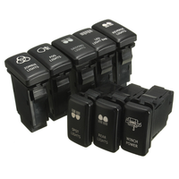 Interruptor de botón pulsador de encendido/apagado de 12V impermeable, popular accesorio para Toyota Hiace y Prado