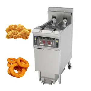 Commercial induction single cylinder and double basket gas open deep fryer lpg commercial