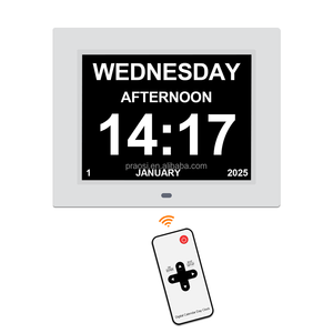 8 Inch Siêu Lớn Phông Chữ Kỹ Thuật Số Analog Đồng Hồ Bằng Giọng Nói Nói Đồng Hồ Với Thuốc Nhắc Nhở Và Với Các Biểu Tượng Hiển Thị Nhà Máy Trung Quốc - Product Image 5