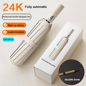 <span class=keywords><strong>Parapluie</strong></span> personnalisé avec logo 12K, ouverture automatique, double armature, design moderne, protection contre la pluie et les affaires, <span class=keywords><strong>parapluie</strong></span> de marque personnalisé - Product Image 1