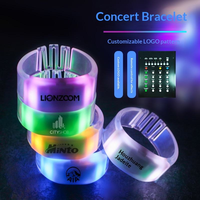 Pulsera LED Luminosa Ajustable de TPU con Control Remoto y Logotipo Personalizado para Conciertos, Fiestas y Festivales