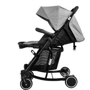 Cochecito de Bebé 3 en 1 Plegable con un Clic, Cochecito de Lino Plegable Bidireccional en Rosa para Niños - Product Image 4