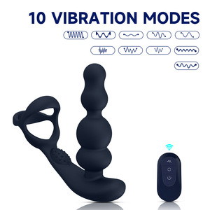 Hot-selling Products <b>Vibrating</b> <b>Remote</b>-<b>Controlled</b> Wearable Anal Plug Beads Couples Adult Novelty Products Wholesale Manufacturer - Product Image 2