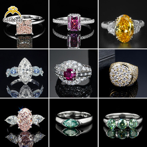 Goldleaf Maßgeschneiderter Schmuck 18K Gold LGl Ovalschliff VVS Laborgezüchteter Diamant Verlobungsring Luxus Damen Diamantring Gold Ehering - Product Image 5