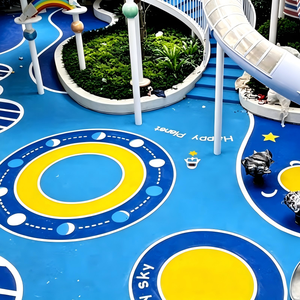 Customized Thickness EPDM <b>Rubber</b> <b>Flooring</b> for School Playground Public Park Recreational Area Safety Shock Absorption - Product Image 1