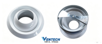 Amortisseurs de Diffusion d'Air Ronds pour Boîtier Plenum/Conduit – Accessoires de Système CVC à Col Rond pour la Régulation de l'Air