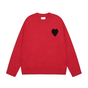 Men's Love Heart Embroidery Custom <strong>Knitted</strong> Pullover <strong>Sweaters</strong> High Quality Luxury Crew Neck Knitwear <strong>Sweater</strong> - Product Image 4