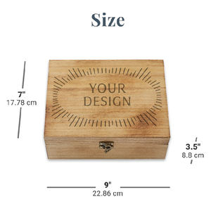 Caja de Recuerdos de Madera Grabada con Láser Multifuncional Hecha a Mano con Tapa con Bisagras para Mamá - Regalo para el Día de la Madre - Product Image 3