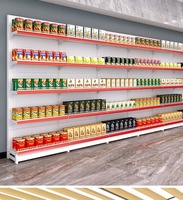 Étagère de supermarché double face robuste JIACHUANG, rayonnage métallique gondole à assemblage sans boulons pour le commerce de détail