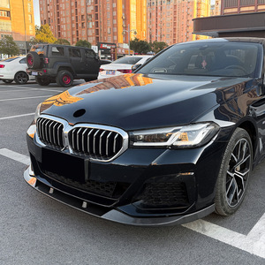 Bmw 5 Series G30 G31 Lci M Sport Front Lip Splitter Piano Black Carbon Fiber Texture Abs One Piece Modification - Product Image 3