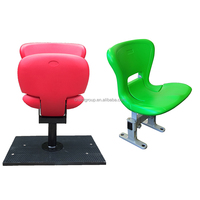 Siège de stade commercial en plastique HDPE, chaise inclinable, siège de gradins, anti-vandalisme, robuste, résistant aux intempéries, pour les sports de plein air