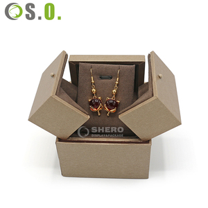High Quality Wholesale Imitation Leather <b>Cardboard</b> Paper <b>Box</b> Wedding Gift Custom Jewellery Packaging Jewelry <b>Box</b> with Logo - Product Image 1