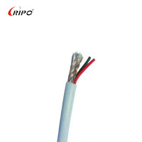 Cable Coaxial Impermeable RIPO, Blindaje Trenzado de Cobre Puro, Revestimiento de PE, para Uso en Exteriores, Internet Satelital y TV