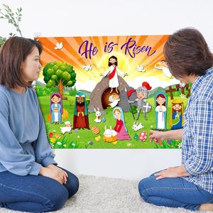 Nouveautés Montessori : Décoration murale <span class=keywords><strong>pour</strong></span> enfants, ensemble <span class=keywords><strong>en</strong></span> feutre de <span class=keywords><strong>Pâques</strong></span>, kit d'<span class=keywords><strong>activités</strong></span> Jésus, tableau d'histoires <span class=keywords><strong>pour</strong></span> fête et activité printanière - Product Image 1