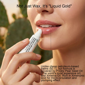 Baume Sérum Lèvres <span class=keywords><strong>Anti</strong></span>-rides <span class=keywords><strong>de</strong></span> Luxe à la <span class=keywords><strong>Figue</strong></span> <span class=keywords><strong>de</strong></span> <span class=keywords><strong>Barbarie</strong></span> Fermentée et à l'Huile <span class=keywords><strong>de</strong></span> Ximenia, Stick Nourrissant Repulpant pour les Lèvres, Cosmétiques Marque Privée - Product Image 2