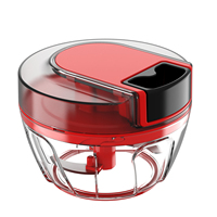 Robot culinaire multifonction en plastique, trancheuse manuelle portable pour légumes, hachoir à ail, oignon et salade, écologique