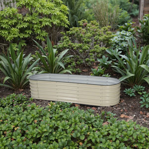 Kit di Vasi Letto Rialzato Moderno da Giardino in Metallo di Alta Qualità Grande/Piccolo con Rivestimento per Decorazione Esterna Casa Fai da Te Vivaio Vaso per Fiori e Piante - Product Image 5
