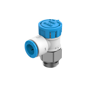 Vfoe-Le-T-G14-Q8 1/4 In Air Throttling Check Valve For Pneumatic Systems - Product Image 1