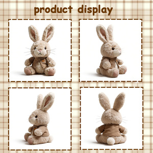 Fabricant de lapins en peluche personnalisés pour Pâques, lapins en peluche, animaux en peluche en gros, poupée en peluche <span class=keywords><strong>lapin</strong></span> mignonne - Product Image 2