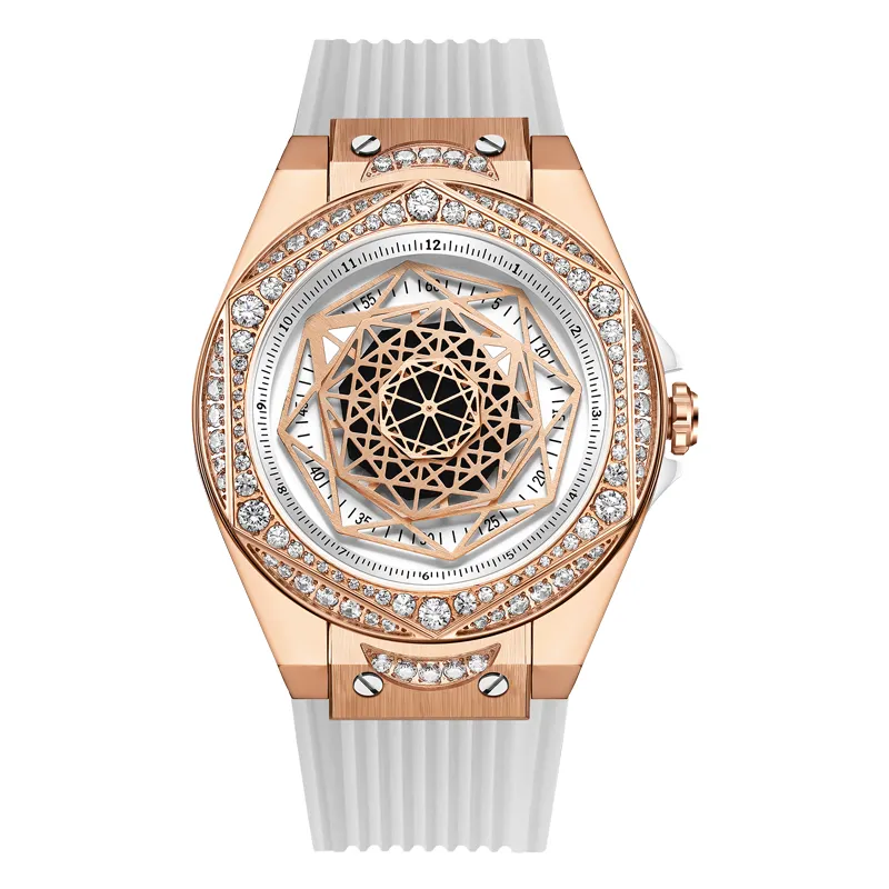 HANBOROファッショナブルでエレガントな女性用クォーツ時計ブランドの女性用時計小型で豪華な時計