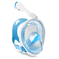 Masque de plongée intégral à quatre couleurs en option, livraison rapide, conception simple S/M L/XL, taille adulte