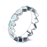 Nouveau Style Européen Mode avec Amour Couleur Zirconium Anneau Femme Incrusté Couleur Trésor Bague